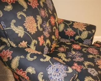 Cute black floral chair