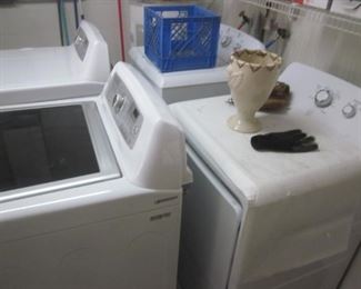 not just one set of washer and dryers, no excuse for a laundry pile with this set up