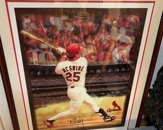 Authentic Mark McGwire autographed picture 