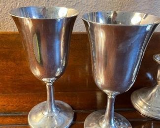 Wallace Sterling Silver Goblets (16)