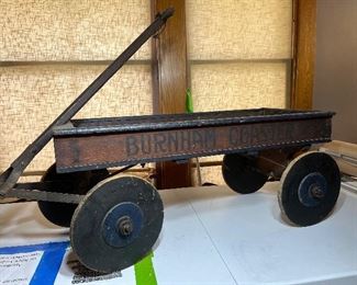antique burnham coaster wagon 