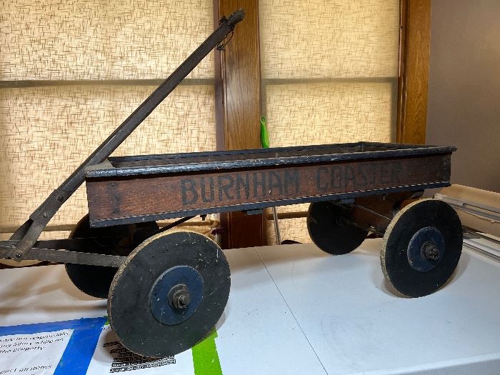 antique burnham coaster wagon 