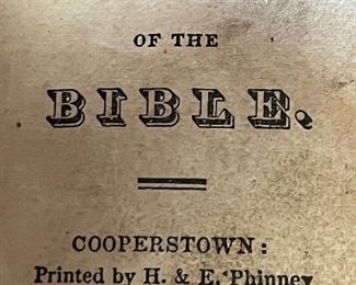 history of the bible tiny bible H&E PHINNEY 1836