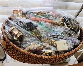 Bags of costume jewelry 