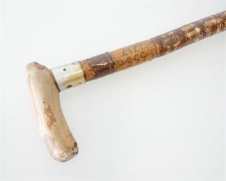 Unique Carved Wood Cane
