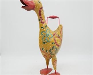 Metal Duck Watering Can
