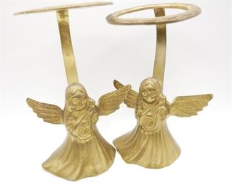 Brass Angel Candle Holders (Set of 2)
