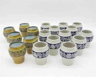 Gerz Small Stoneware Cups (Total of 18)
