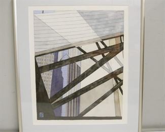 "Chicago Sheeler" Watercolor Painting by Dick Stern
