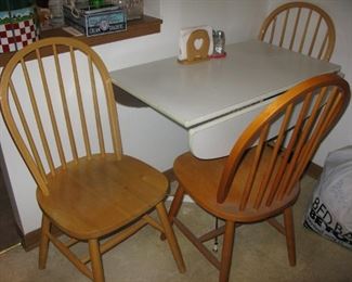table and 3 chairs    buy it now $ 75.00