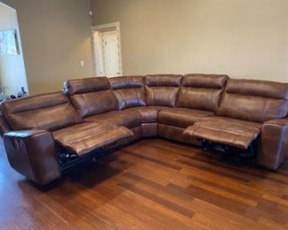 Power reclining sectional 