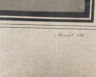 Joseph Nigg Original Lithograph: Framed Still Life. Measures 20.5" x 25.5" Unframed. Photo 3 of 5.