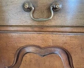 Vintage Sideboard with Brass Pulls. Beautiful As Is OR Ask Us About Custom Painting. Measures 66" x 20" x 34" H. Photo 2 of 3. 