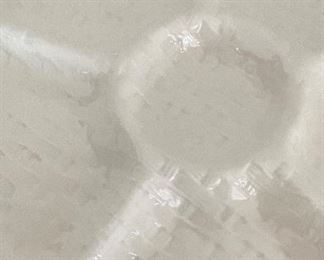 Basketweave Pattern Porcelain Appetizer Server. Photo 2 of 3. 