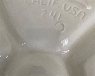 Basketweave Pattern Porcelain Appetizer Server. Photo 3 of 3. 