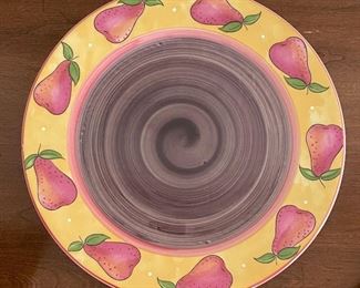 Heather Outlaw Kurpis Hand-Painted Bois D'Arc Dinner Plates - Set of 6. Photo 2 of 6. 