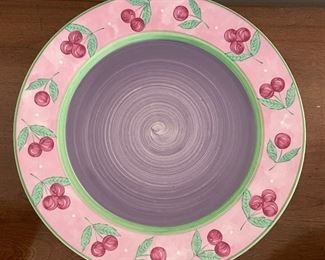Heather Outlaw Kurpis Hand-Painted Bois D'Arc Dinner Plates - Set of 6. Photo 5 of 6. 