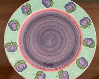Heather Outlaw Kurpis Hand-Painted Bois D'Arc Dinner Plates - Set of 6. Photo 6 of 6. 