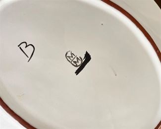 and-Painted Italian Oval Platter. Photo 2 of 2. 