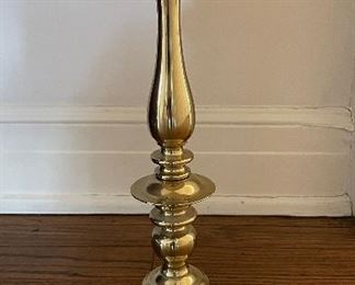 Vintage Brass Candlestick Table Lamp. Photo 2 of 2. 