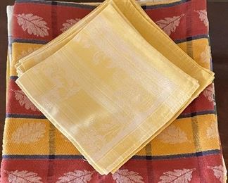 Sample of Table Linens. 