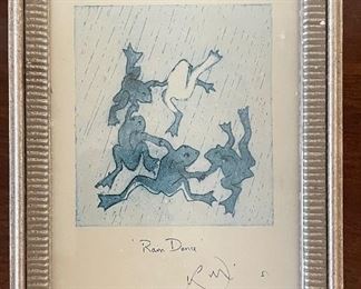 Rain Dance Signed By Artist. 