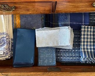 Sample of Table Linens. 