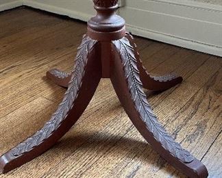 Reproduction Scalloped Edge Occasional Table (Needs Refinishing). Measures 26" D x 30" H. Photo 3 of 3. 