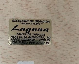 Laguna Taracea Vintage Backgammon Set. Measures 14" x 11". Photo 3 of 3. 