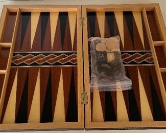 Laguna Taracea Vintage Backgammon Set. Measures 14" x 11". Photo 2 of 3. 