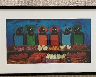 Framed Print. Measures 18" x 10" Unframed; 24.5" x 14.5" Framed. 