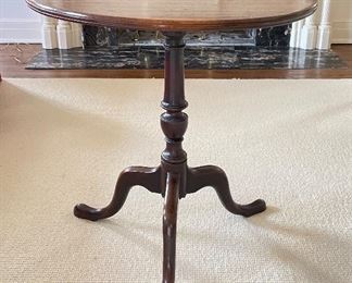 Antique Flip-Top Occasional Table. Measures 25" D x 26.5" H. Photo 2 of 4. 