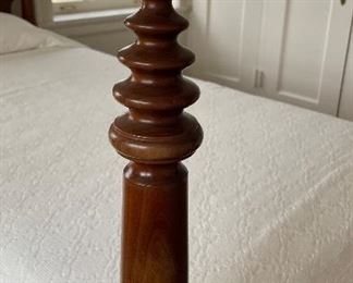 Solid Mahogany Four Poster Twin Bed Frame. Photo 2 of 4.