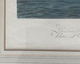 Antique U.S. 44-Gun Frigate Constitution (Old Ironsides) Hand-Painted Lithograph. Measures 22.5" x 17" Unframed, 32.5" x 28" Framed. Photo 4 of 4. 