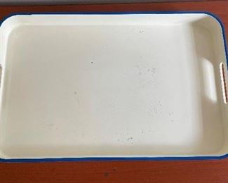 Vintage Enameled Tray. 