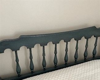 Vintage Blue Twin Bed Frame. Photo 3 of 3. 