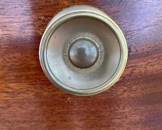 Antique English Chippendale Mahogany Chest with Brass Pulls. Circa 1765. Measures 44" W x 19.5" D x 43.5" H. Photo 2 of 6. 