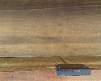 Antique English Chippendale Mahogany Chest with Brass Pulls. Circa 1765. Measures 44" W x 19.5" D x 43.5" H. Photo 5 of 6. 