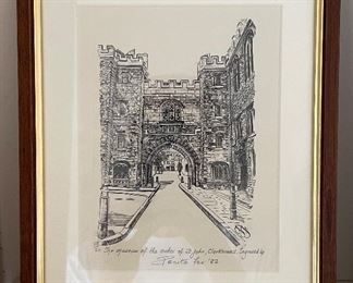 Signed & Numbered Lithograph 28/50 by Penita Fox, 1982. 