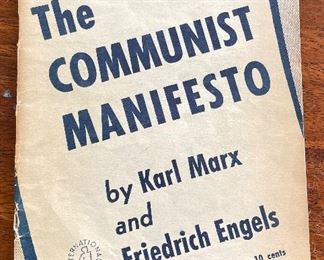 The Communist Manifesto by Karl Marx and Friedrich Engels. 