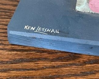 Ken Lessnau Hand-Carved Folk Art Bunny. Photo 3 of 3. 