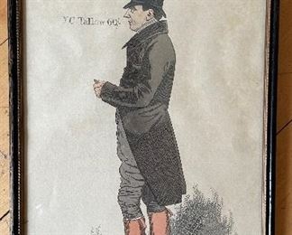 Daniel Alder ('"I believe I'm right"') by and published by Richard Dighton hand-coloured etching, published 1823. 