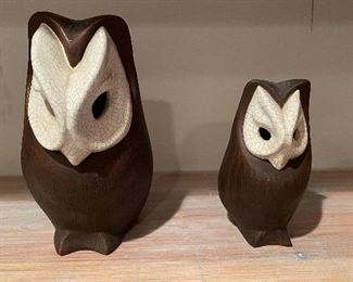 Vintage Brayton Ceramic Owls. Set of 2. Photo 1 of 2. 