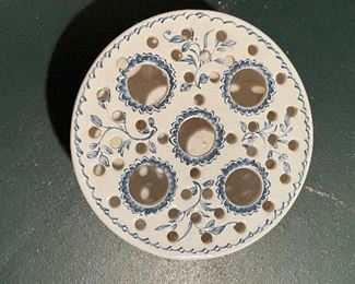 Mottahedeh Delft Flower Frog Bowl. Photo 1 of 2. 