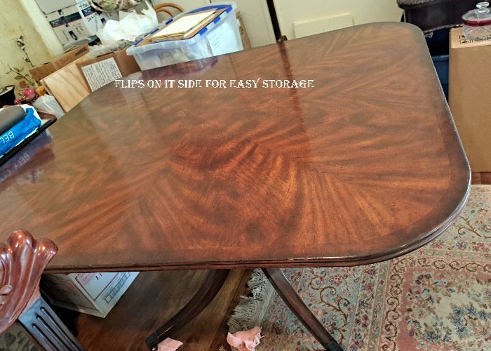 Mahogany flip table 
