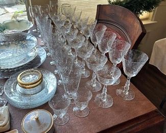 Etched glassware 