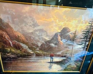 Almost home by Thomas Kinkade 