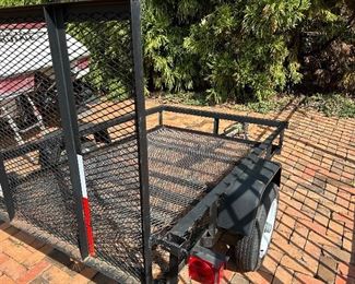 Carry-On Trailer 4-ft x 6-ft Wire Mesh Utility Trailer with Ramp Gate