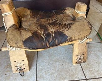 camel saddle seat 'footstool'