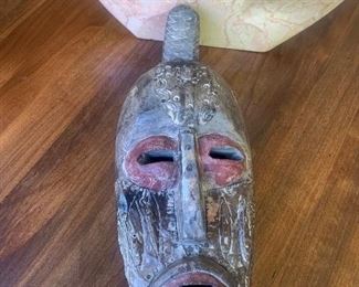 15” wooden mask from Ghana
